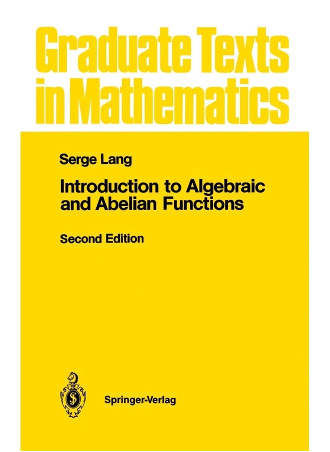 null - Introduction to Algebraic and Abelian Functions - Image 1