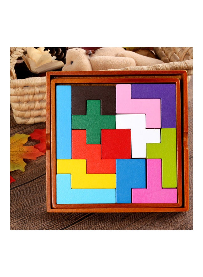 NIBEMINENT 13-Piece Wooden Block Brain Teaser Jigsaw Puzzle - Image 2
