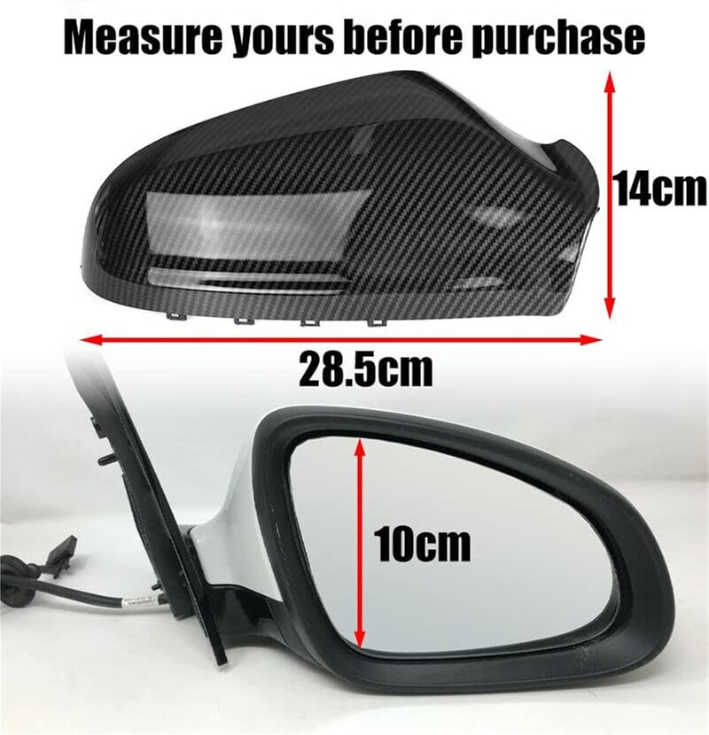 Wivplex Carbon Fiber Look Mirror Cover for Opel Astra H - Image 5