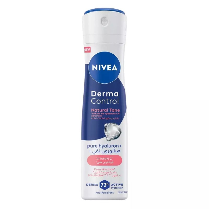 Nivea Derma Control Natural Tone Anti Perspirant Body Spray- 150ml