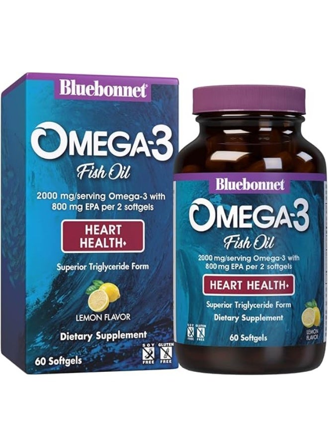 Blue Bonnet Bluebonnet Nutrition EPAx Omega-3 2000 MG Heart Formula, 60 CT - Image 1