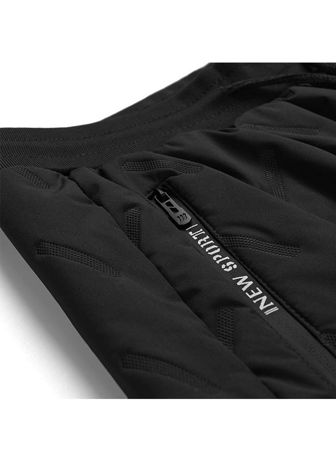 Muyixin - Men's Winter Fleece Sweatpants Sherpa Lined Drawstring Jogger Trousers L - Image 1