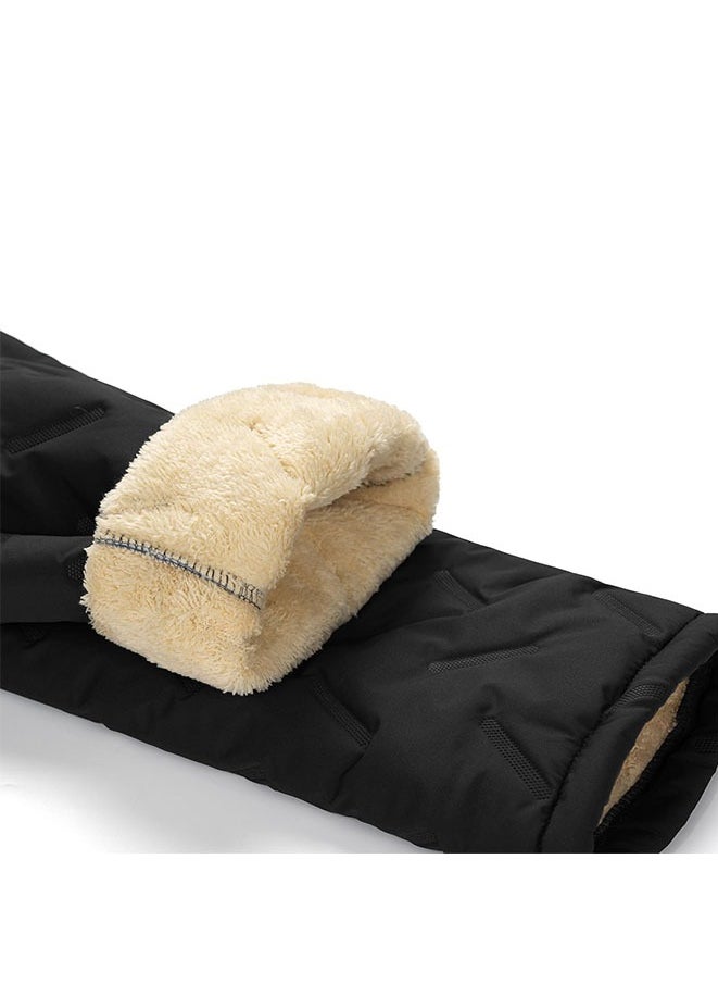 Muyixin - Men's Winter Fleece Sweatpants Sherpa Lined Drawstring Jogger Trousers L - Image 1
