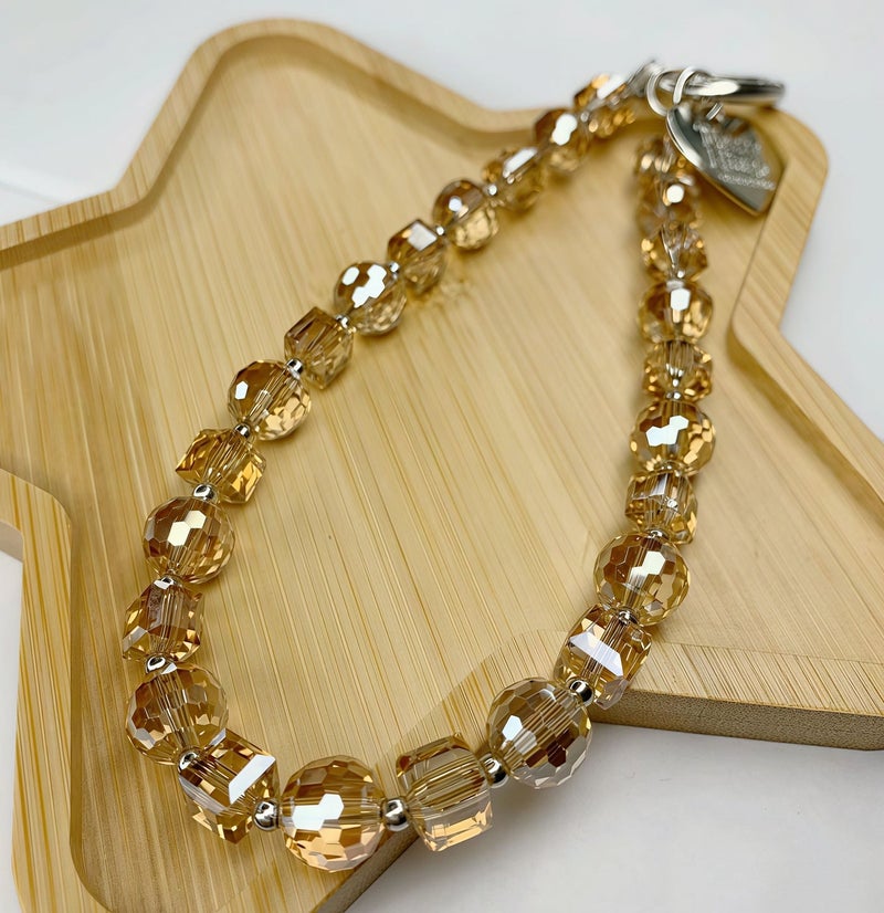 سوار معصم للهاتف مزين بالخرز الكريستالي، سلسلة مفاتيح للهاتف، حبل تعليق للهاتف المحمول مزين بالخرز، سوار معصم قابل للفصل مع لسان ربط، سوار معصم للنساء والفتيات - Image 2