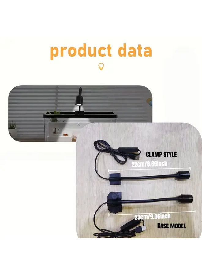 ضوء حوض أسماك LED دائري ضوء سبوت متغير الألوان مزود بمنفذ USB قابل لضبط البؤرة - Image 3