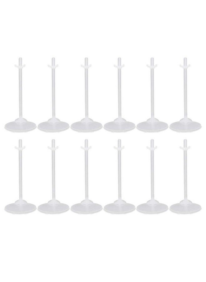 HEALLILY 36Pcs Doll Stands Display Holders Doll Stands Doll Mini Display Stand Doll Support Frame Toy Doll Accessories Prop Up 11 To 13 Inch Dolls And Action Figures Doll Accessories ( Transparent )  - Image 1