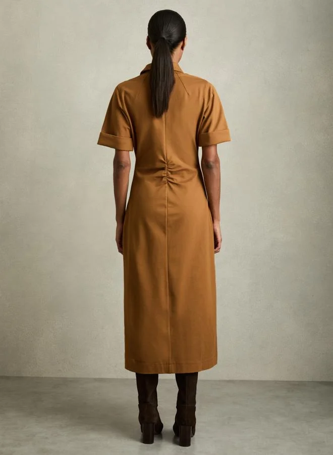 REISS Belted Knit Dress