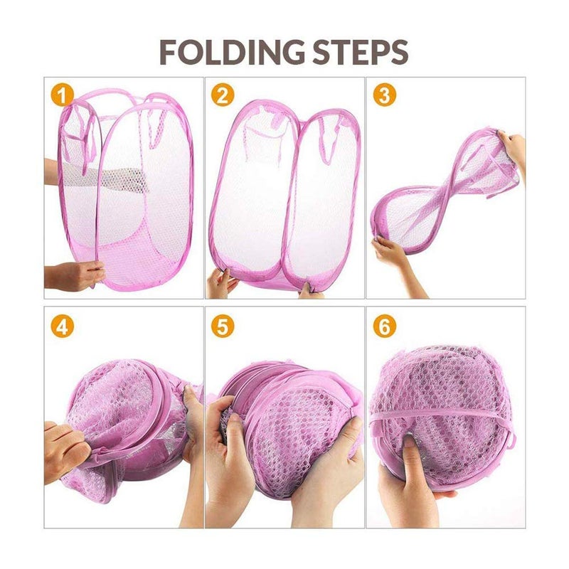 Your's Shopekart Yours Shopekart Laundry Bag Foldable Collapsible Basket with Easy to Carry Handle for Home Hostel Toy Storage Clothes Size 30 liters Color May Vary01 pc - Image 3