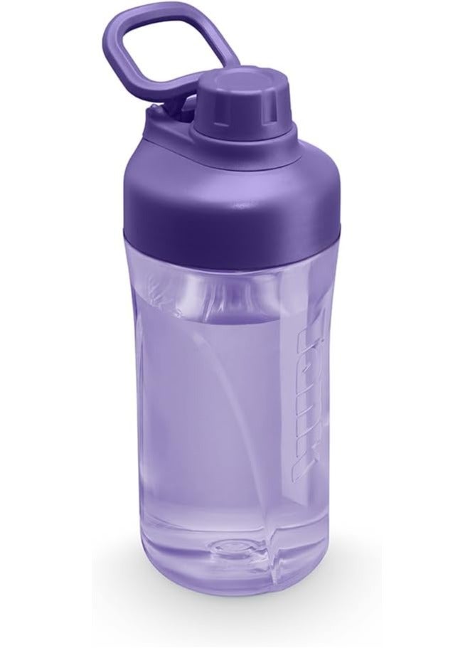 Tank Tritan Plastic Water Bottle 550mL, Purple, BPA Free - Image 5