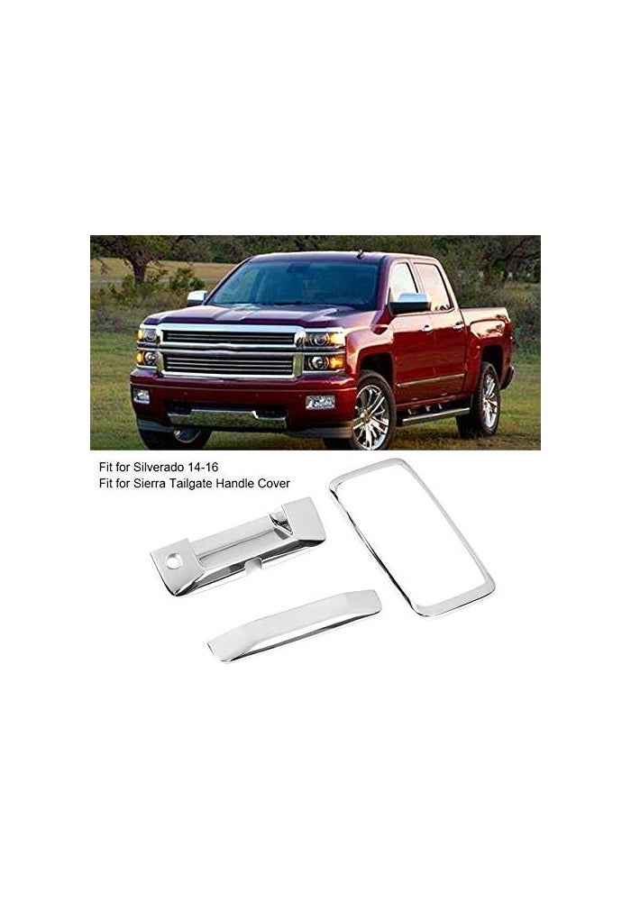 DEMULAX Tailgate Door Handle Cover Trim Kit for Silverado 2014-2016 - Image 3