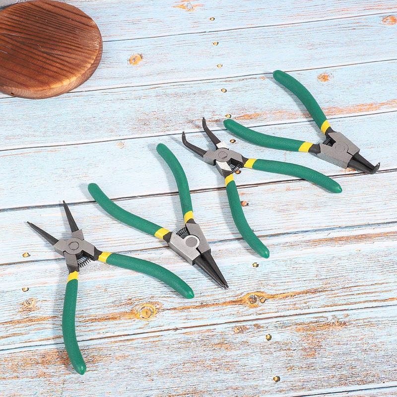 Circlip Pliers Set: 6 Inch High-quality Durable Tools - Multi-shaped Practical Design Internal External Pliers for Jewelry Watch Repair Home Repair Handmade - Image 5