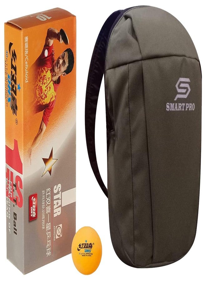 DHS TT Ball 40MM 1 Star Orange (10 Pcs Box) 30 PCS with Smart PRO TT Special Cover Speed SAGE - Image 2