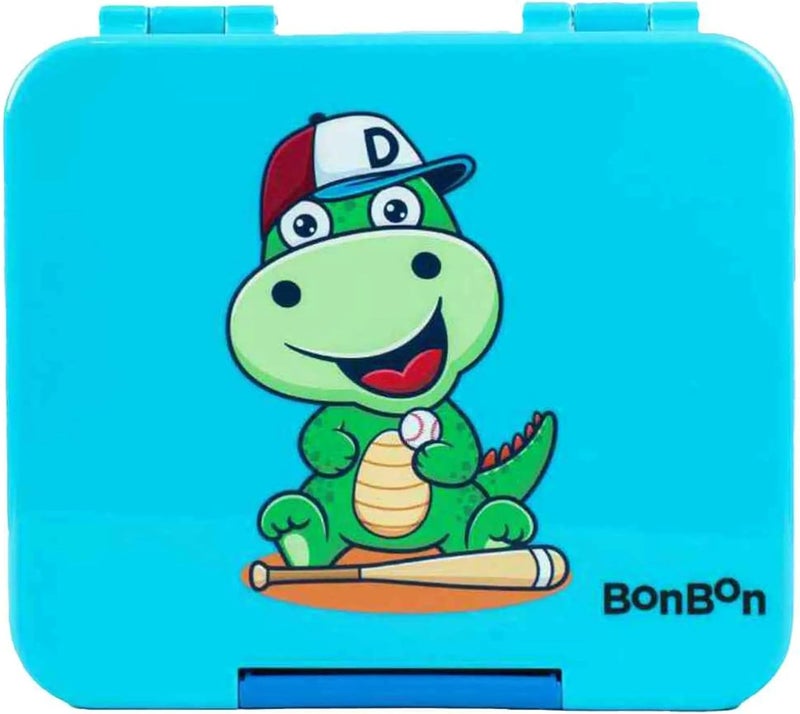 BonBon Elite Mini 4 Compartment Leakproof Lunchbox - Playful Dino - Image 1