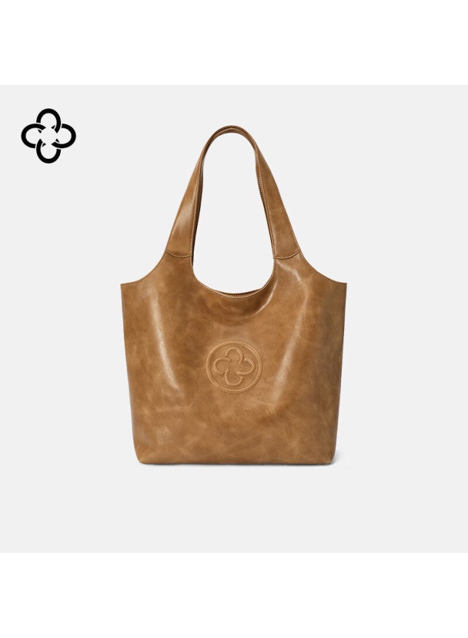 Cassile Women's Handbag , Tote Bag, Vegetable Tanned Top-grain Leather, Large Capacity, Luxury Shoulder Bag - Image 4