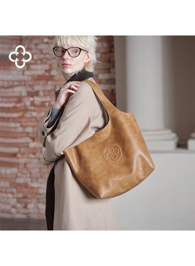 Cassile Women's Handbag , Tote Bag, Vegetable Tanned Top-grain Leather, Large Capacity, Luxury Shoulder Bag - Image 1