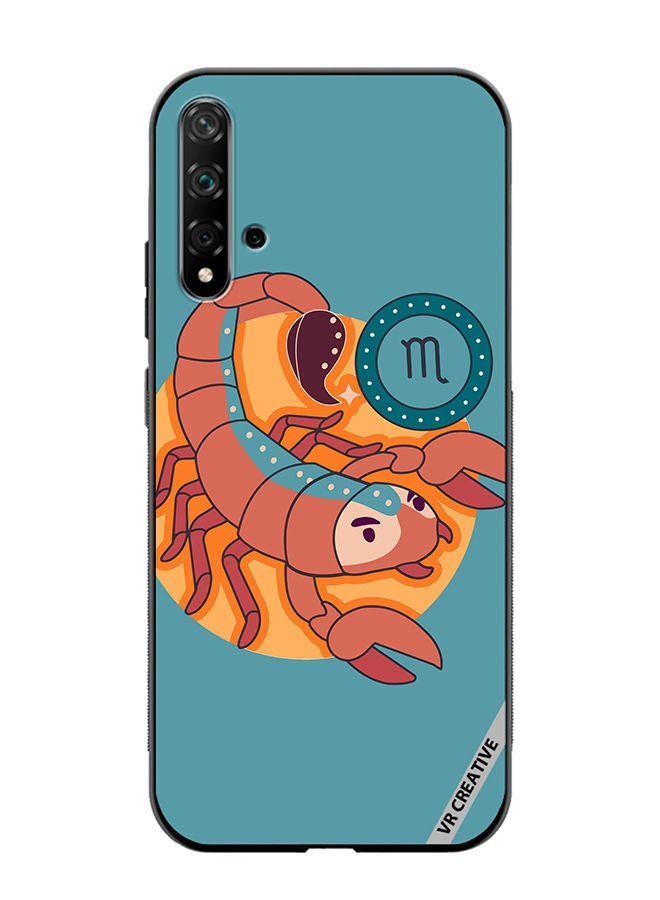 VR CREATIVE Protective Case Cover For Huawei Nova 5T The Scorpion Zodiac Signs Design Multicolour - Image 1