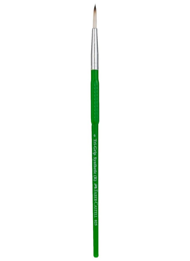 FABER-CASTELL - Faber-Castell Tri-Grip Brush - Round, Pack of 7 (Assorted) - Image 1