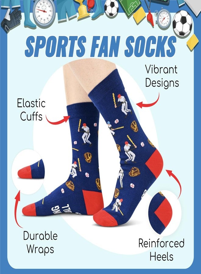 هدايا بيسبول للرجال والنساء - هدايا لمحبي الرياضة، جوارب بيسبول للأمهات والآباء، هدايا صغيرة تُوضع في جوارب عيد الميلاد - Image 3