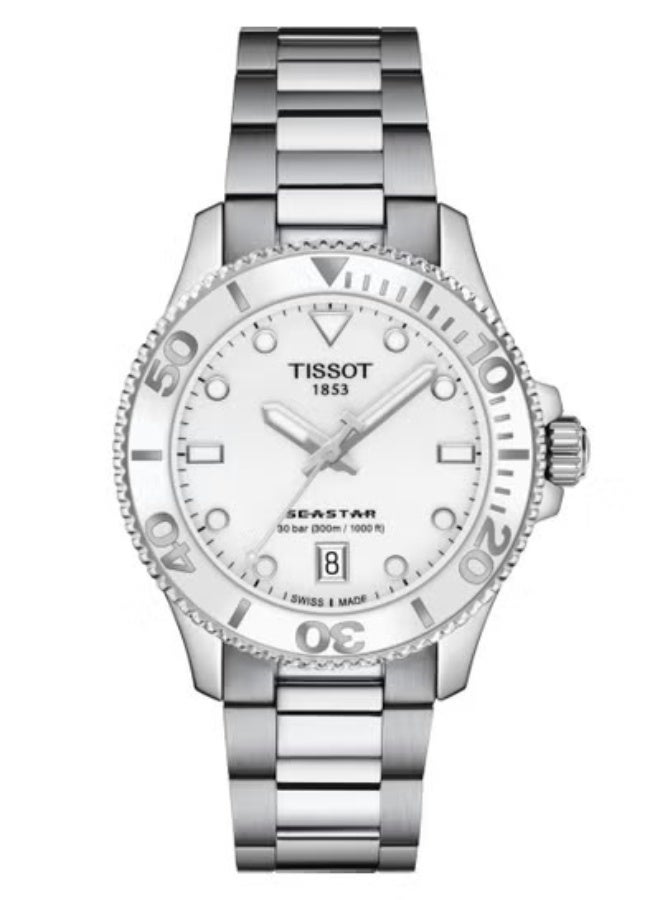 TISSOT Seastar 1000 Quartz Watch for Women 36mm T120.210.11.011.00 - Image 1
