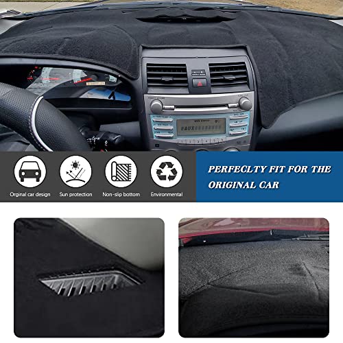 KEDAKEJI Car Carpet Dashboard Cover,Dash Cover Mat Compatible with Toyo ta Camry 2007 2008 2009 2010 2011 (Black) - Image 2