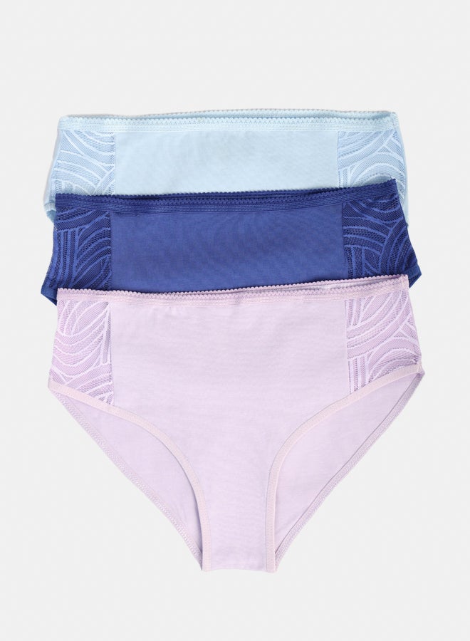 Carina Pack of 3 Colored Brief Panties  - Image 1