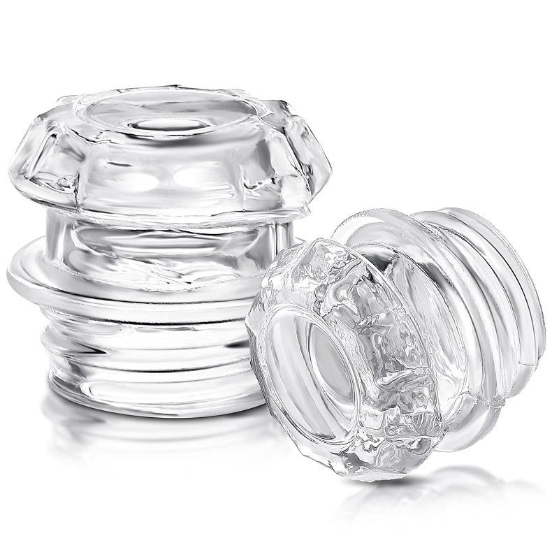Romooa 2 Pcs Coffee Percolator Glass Top Replacement Transparent Glass Filter Knob Top for Coffee Pot Knob