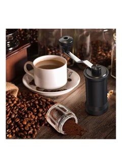 MIBRU Manual Coffee Grinder Stainless Steel Coffee Hand Grinder Adjustable Conical Burr with Cleaning Brush black  - Image 5