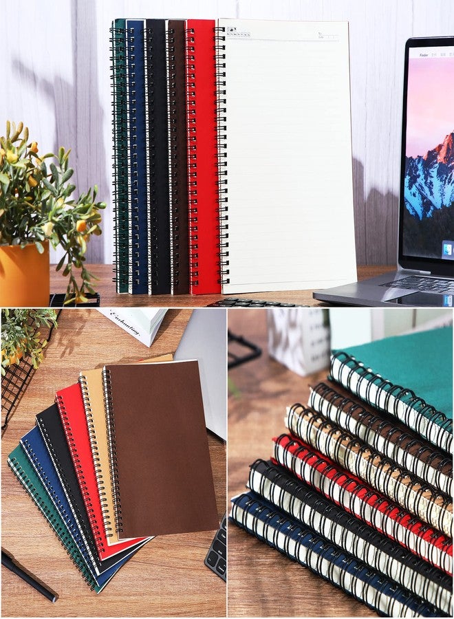 Epakh 6 Pack B5 Spiral Notebook Ruled Spiral Journal Lined Paper, 70 Sheets,140 Pages, Wire bound Notebook 10.5 x 7.3 Inch Hard Cover Memo Notepad Sketchbook for Office Travel(Multi Color) - Image 5