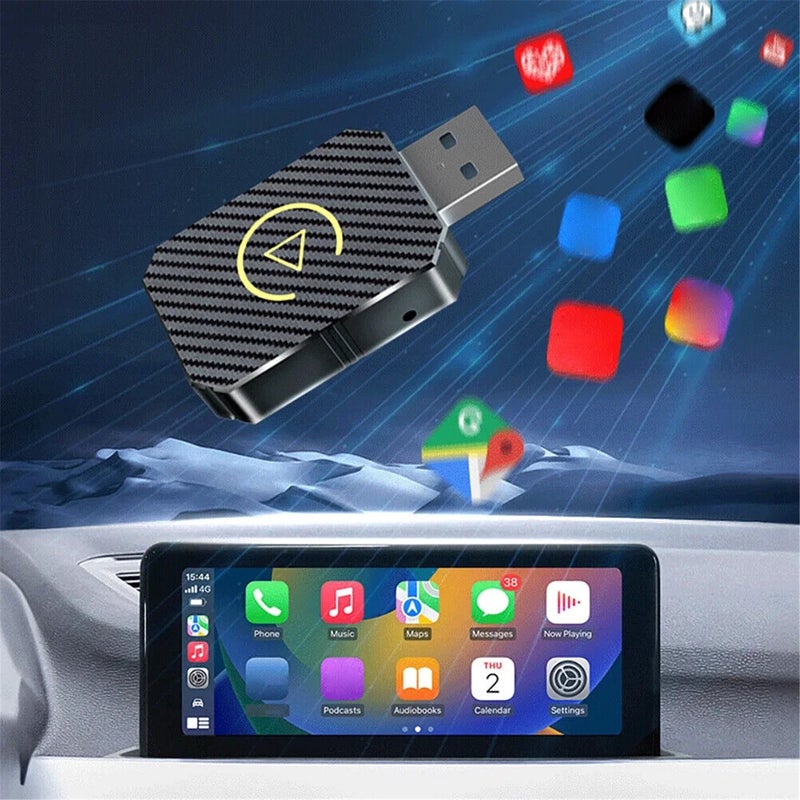Wireless Android Auto + CarPlay Adapter 2 in 1 Wired to Wireless USB Dongle - Image 4