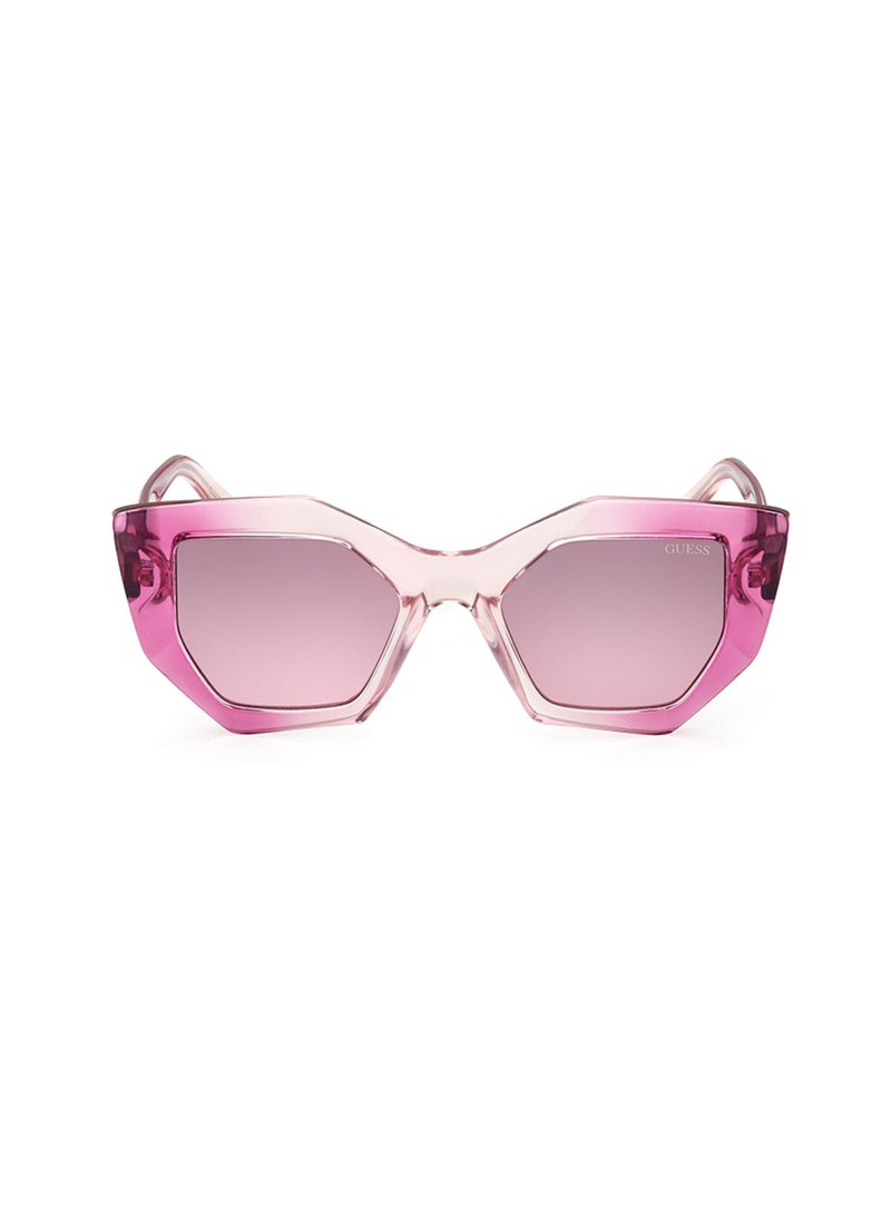 GUESS Women's UV Protection Asymmetrical Shape Sunglasses - GU789777T50 - Lens Size: 50 Mm - Image 2