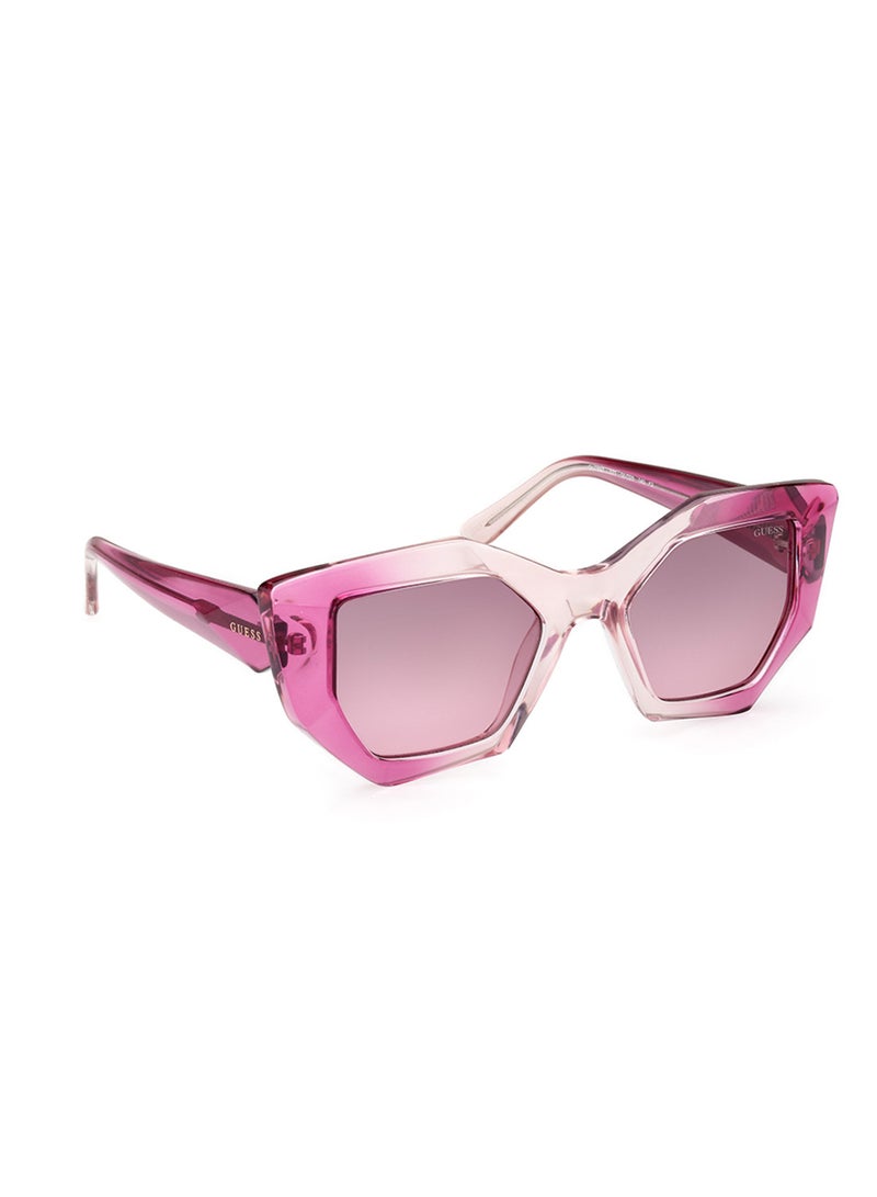 GUESS Women's UV Protection Asymmetrical Shape Sunglasses - GU789777T50 - Lens Size: 50 Mm - Image 3