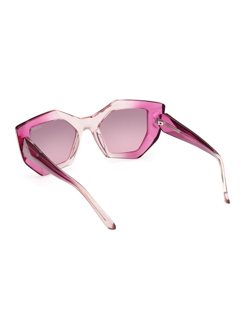 GUESS Women's UV Protection Asymmetrical Shape Sunglasses - GU789777T50 - Lens Size: 50 Mm - Image 5