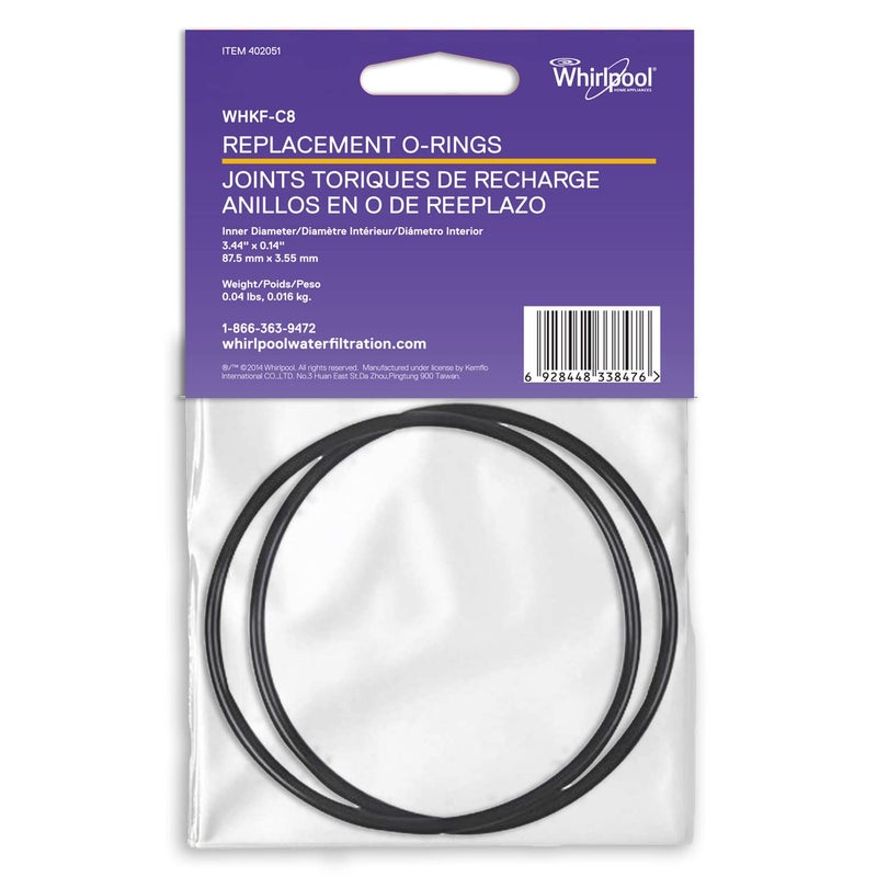 Whirlpool Genuine Parts O-Ring WHKF-C8 for Home Water Filtration System, 3.72 Inch in Diameter, Designed to Seal Water Filter Housings WHKF-DWH, WHKF-DWHV and WHKF-DUF - Image 2