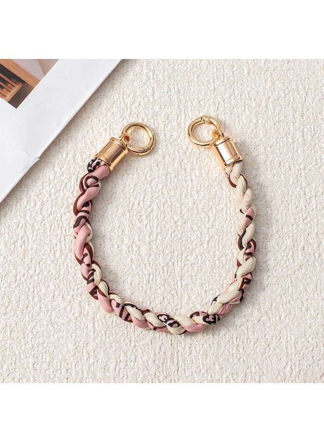 NIBEMINENT Beaded Phone Lanyard, Anti Lost Removable Wrist Strap, Chain Scarf Bracelet Pendant, Phone Keychain Lanyard,11/White