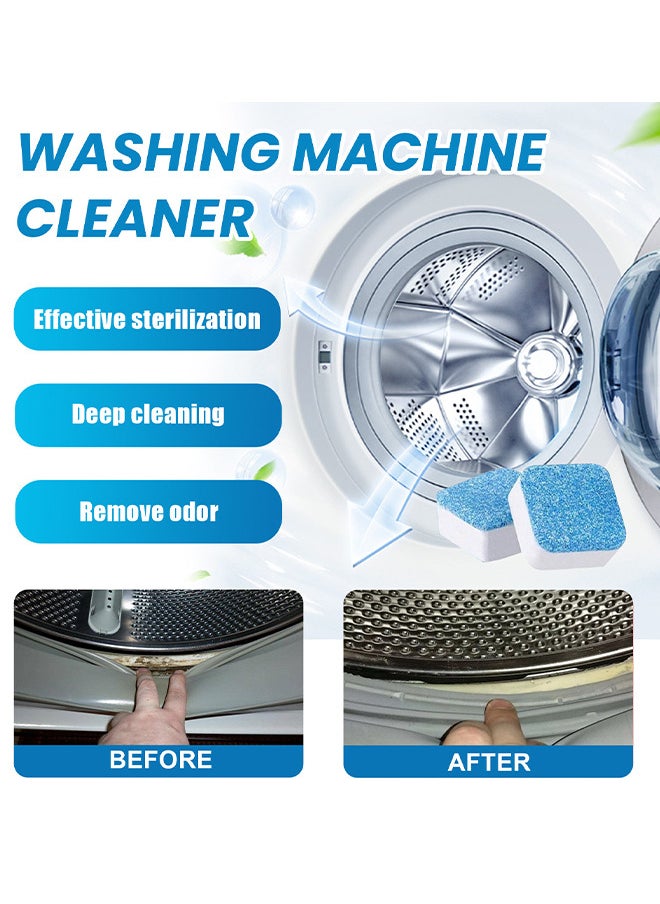 Jaysuing 12PCS Washing Machine Cleaner Effervescent Tablets, Washing Machine Cleaner Descaling Agent, Deep Cleaning Tablets, Suitable For Washing Machine Cleaning, Sterilization, Dirt Removal  - Image 4
