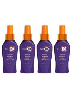 Its a 10 Haircare Miracle LeaveIn Plus Keratin Spray 4 fl oz Pack of 4
