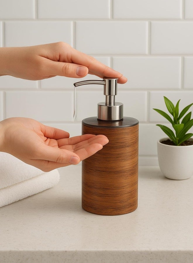 Bigining™ Liquid Soap/Liquid/Shampoo/Hand wash/Sanitizer/Lotion Dispenser Bottle for Kitchen, Wash-Basin and Bathroom 300 ml Dispenser(Pack of 2, Brown) - Image 4