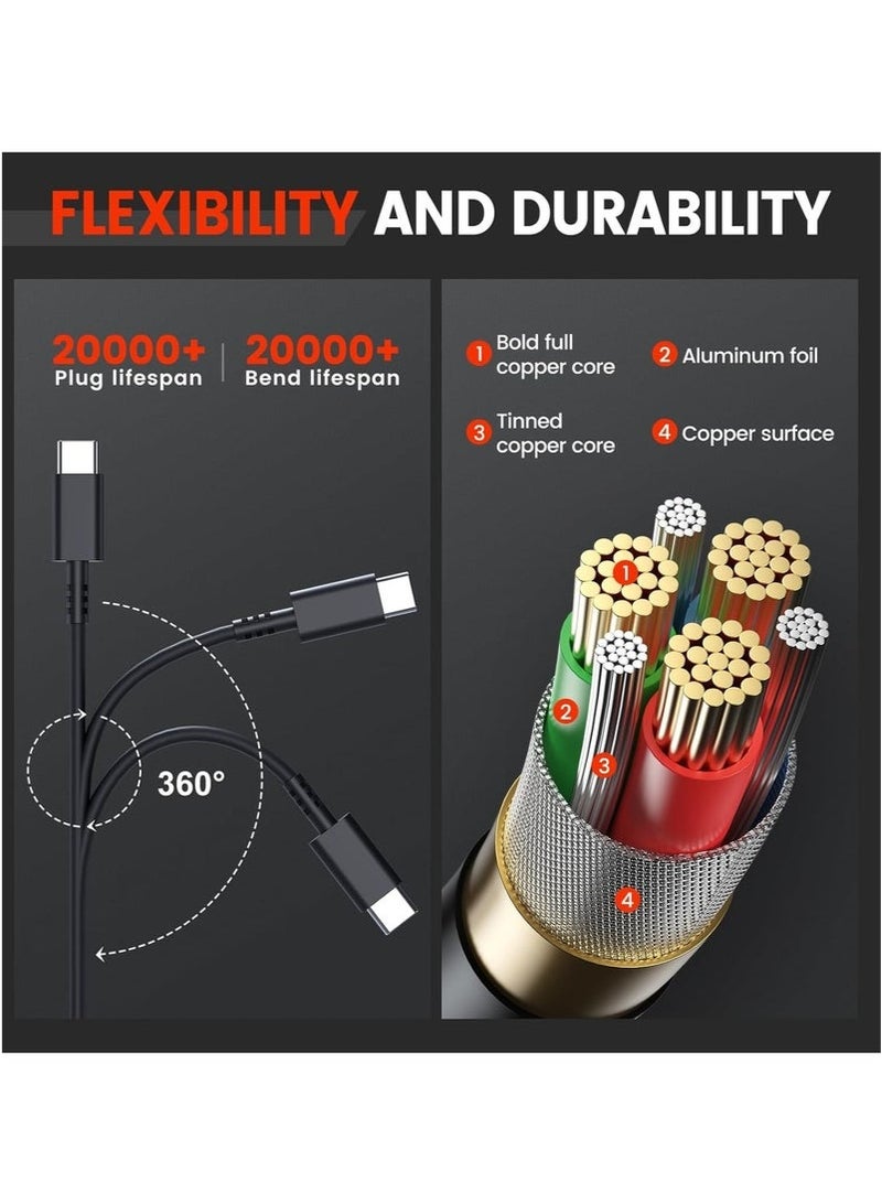 كينسو شاحن بديل تيار متردد USB-C بقوة 65 وات 45 وات مناسب لجهاز Lenovo ThinkPad T14 T15 T480 T480s T490 T490s T495 T495s T580 X13 X280 X380 X390 X395 E15 E480 E490 Lenovo Yoga C330 سلك محول طاقة للكمبيوتر المحمول بقوة 65 وات - Image 3