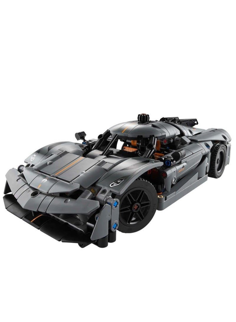 LEGO Technic Koenigsegg Jesko Absolut Grey Hypercar 42173 - Image 2
