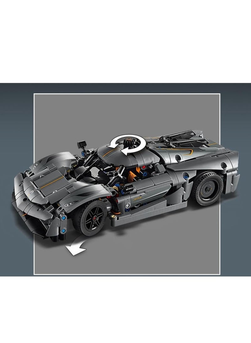 LEGO Technic Koenigsegg Jesko Absolut Grey Hypercar 42173 - Image 3
