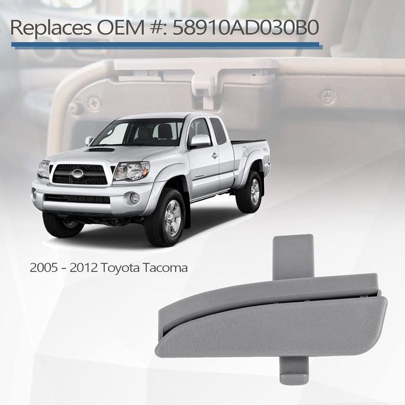 UNIGT Front Center Console Lid Latch Compatible with 2005-2012 Toyota Tacoma Interior Armrest Console Latch Replacement #58910AD030B0 – Gray 41042 - Image 5