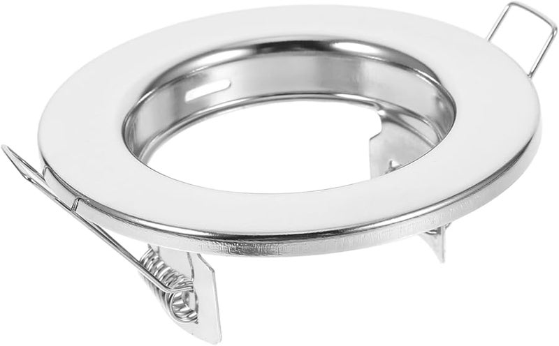 Silver Recessed Light Trim For Iron Construction Easy Install Compatible Various Lighting Styles - Image 2