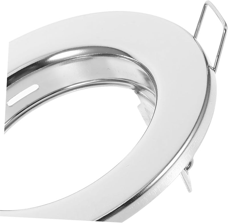 Silver Recessed Light Trim For Iron Construction Easy Install Compatible Various Lighting Styles - Image 4