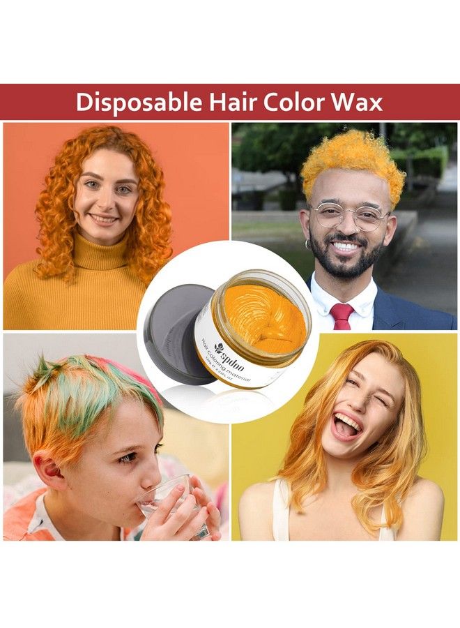 Spdoo Gold Temporary Hair Color Dye Hair Color Wax Hair Coloring Wax Mud For Men Women Kids Daily Party Cosplay Halloween Diy Hair Color - Image 3