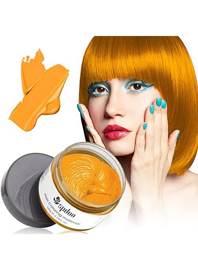 Spdoo Gold Temporary Hair Color Dye Hair Color Wax Hair Coloring Wax Mud For Men Women Kids Daily Party Cosplay Halloween Diy Hair Color - Image 1