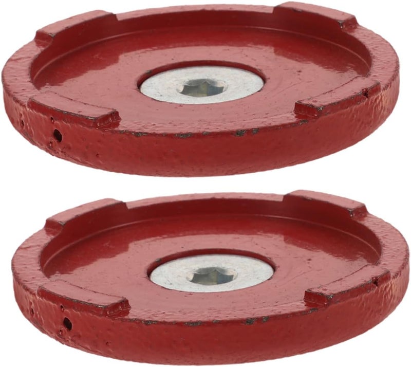 Mobestech 2pcs Heavy Duty Jack Wheel Chock Stabilizer Rubber Pads for Trailers and Rvs Dual for Quick Lifting Compatible Vehicle Front Wheels - Image 1