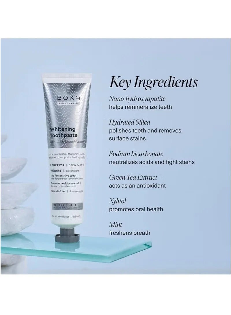 BOKA Fluoride Free Toothpaste - Nano Hydroxyapatite Mint Flavor, 113g - Image 4