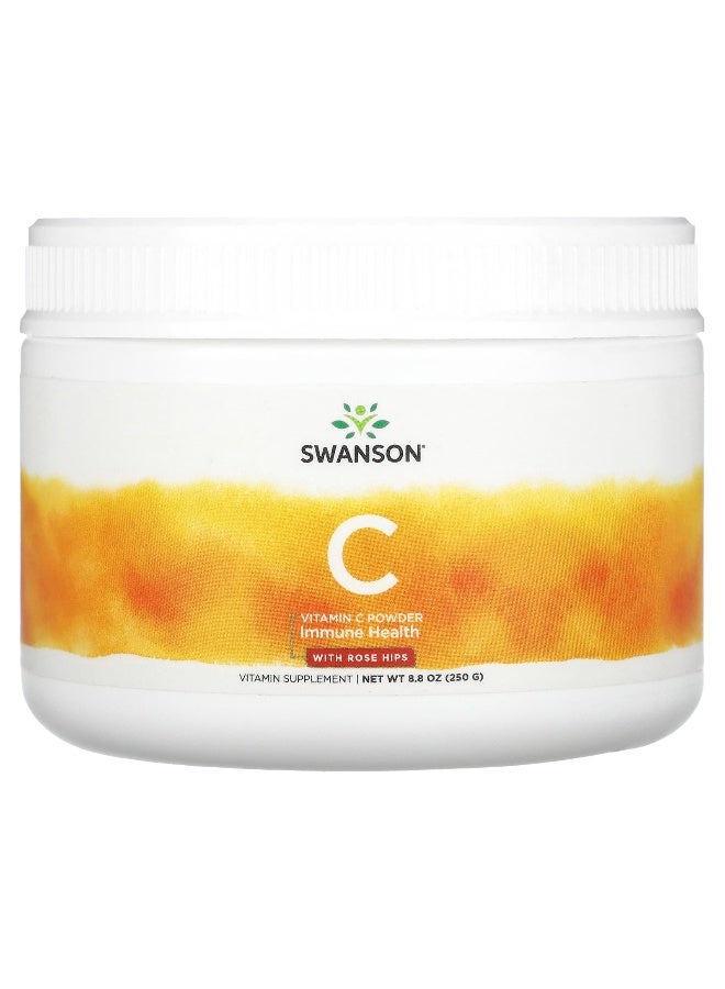 Swanson, Vitamin C Powder, with Rose Hips, 8.8 oz (250 g) - Image 1