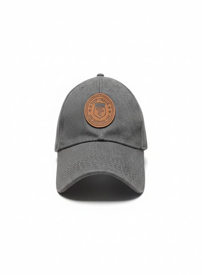 TOP TRICK Jeans Cap Soft Cotton Adjustable Unisex Cap for Men and Women Freesize Baseball Caps (Pack of 1) (Grey) - Image 3