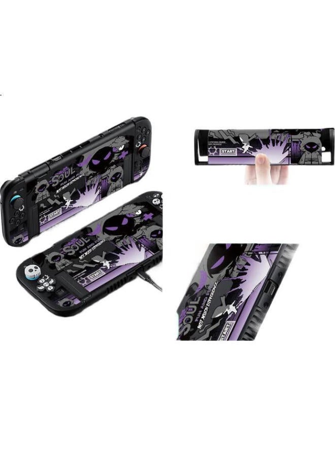 Jemdo Switch 2Nd Generation Protective Case With Extended Handle, Split-Style Protective Cover For Ns2 Anti-Drop Game Console Storage Bag Accessories [Ghost] Enhanced Grip - Image 2